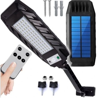 LAMPA SOLARNA ULICZNA Z CZUJNIKIEM ZMIERZCHU RUCHU