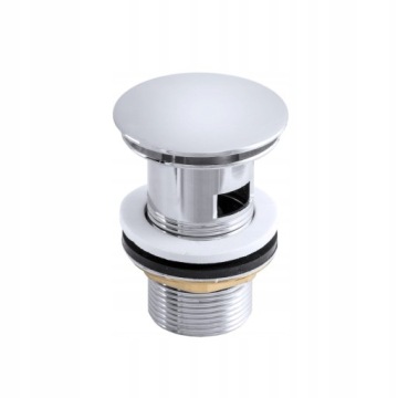 ПРОБКА CLICK-CLACK ДЛЯ УМЫВАЛЬНИКОВ ХРОМИРОВАННЫЙ СИФОН ДЛЯ УМЫВАЛЬНИКА