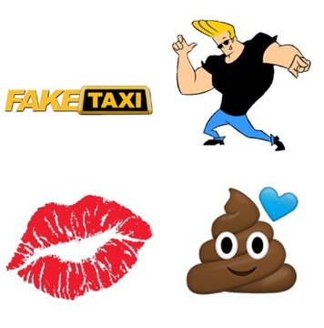 NAKLEJKI ŚMIESZNE na auto FAKE TAXI kolor 16cm