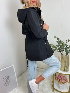 Куртка REVERSIBLE весенняя ПАРКА, отстегивающийся капюшон, ЦВЕТА L/40