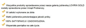 Złote kolczyki 585 dla dzieci zielone przecinki z cyrkoniami dziewczęce