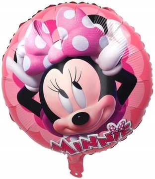 BALON FOLIOWY MYSZKA MINNIE RÓŻOWA URODZINY 45 CM