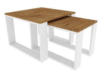 ZESTAW STOLIK KAWOWY ŁAWA 2w1 LOFT DĄB LANCELOT