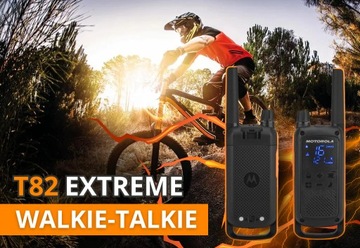 MOTOROLA T82 EXTREME 4x KRÓTKOFALÓWKI QUAD PMR 446+ 4x SŁUCHAWKI +ŁADOWARKI