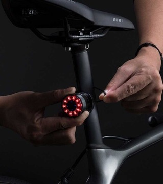 ЗАДНИЙ ВЕЛОСИПЕДНЫЙ ФОНАР ROCKBROS, 7 ЦВЕТОВ, СВЕТОДИОДНЫЙ + КАБЕЛЬ USB C/USB A ДЛЯ ВЕЛОСИПЕДА