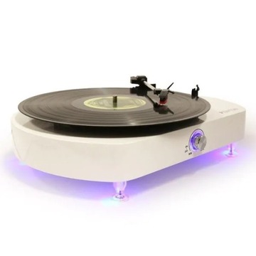Gramofon Fenton RP125 z białym lakierem fortepianowym