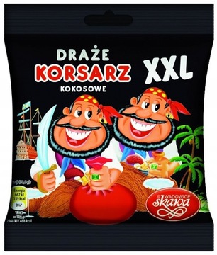 SKAWA DRAŻE KORSARZ KOKOSOWE XXL 130G