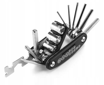 ZESTAW KLUCZY NARZĘDZI ROWEROWYCH MULTITOOL 16w1