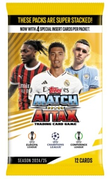 SASZETKI 2 SZT. MATCH ATTAX 2025 KARTY PIŁKARSKIE TOPPS CHAMPIONS LEAGUE