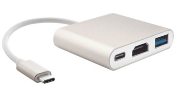 Redukcja 3w1 z USB-C (Thunderbolt 3)