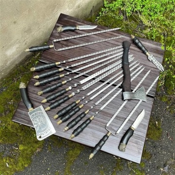 Zestaw szampurów i szpikulców do szaszłyków KATEGAT na prezent NK-30K