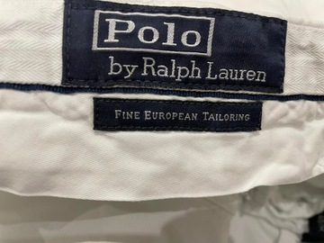 Polo Ralph Laurem białe spodnie 48 m