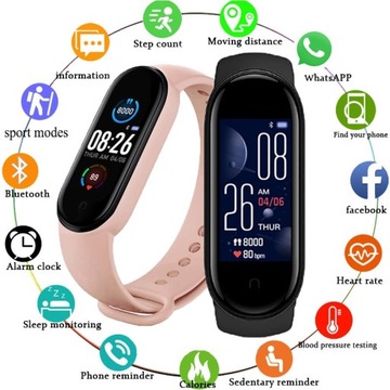 SMARTWATCH zegarek damski SMARTBAND Puls Kroki