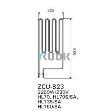Sauna Grzałka do pieca Harvia ZCU-823 2260 W