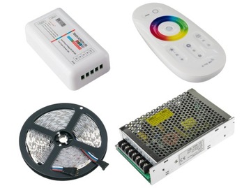 RGBW KIT 5 м RF сенсорная светодиодная лента теплого белого цвета