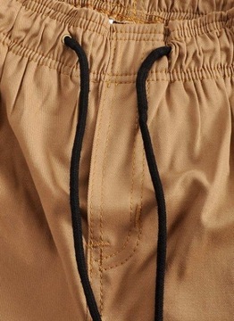 Spodnie 4XL Bossline Casual Joggery karmelowe luźne baggy