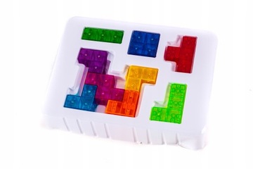 KLOCKI MAGNETYCZNE 3D KOLOROWE PUZZLE PRZESTRZENNE