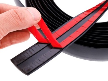 Полоса декоративно-защитная декоративная, черная, 30мм, 5м