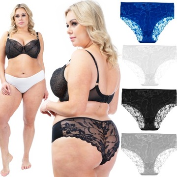 MAJTKI bawełniane KORONKOWE zestaw PLUS SIZE