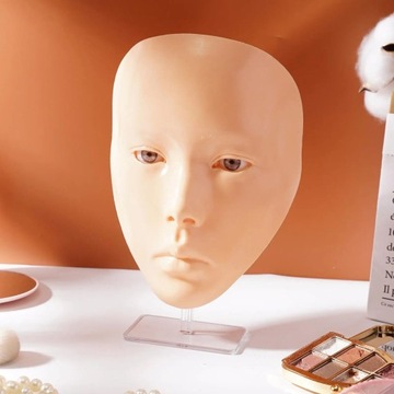 Силиконовое лицо для обучения макияжу, макияжу, татуировке ИДЕАЛЬНЫЙ ПОДАРОК ​​НА РОЖДЕСТВО