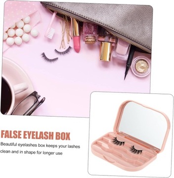2 ящика для хранения ресниц, чехол-держатель для зеркала для ресниц