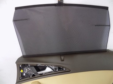 AUDI A6 C7 4G СЕДАН ОБИВКА ДВЕРЕЙ КОРИЧНЕВЫЕ КОЖАНЫЕ ШТОРКИ ЗАДНИЕ