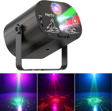 projektor laser disco sceniczne światła rgb Świąteczna dekoracja Halloween