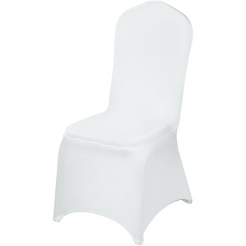 VEVOR Pokrowce na Krzesła 50 szt Białe Elastyczne