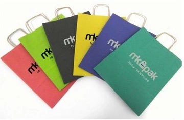 TORBA PAPIEROWA Z NADRUKIEM KOLOR 24x10x32 200 SZT