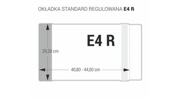 Okładka na zeszyt E4-292 regulowana 25szt. Biurfol