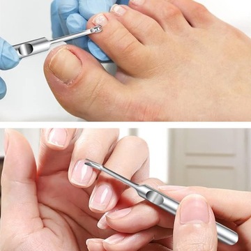 Машинка для стрижки вросших ногтей, набор 8 в 1, кусачки, ножницы, фрезы, СТАЛЬ