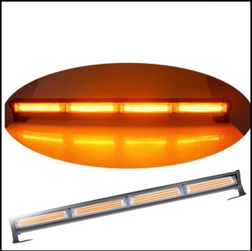 BELKA OSTRZEGAWCZA LED STROBOSKOP POMARAŃCZOWY KOGUT POMOC DROGOWA 58.5CM