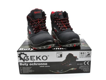 Buty ochronne model nr 9 nubuk czarne S3 SRC - r.