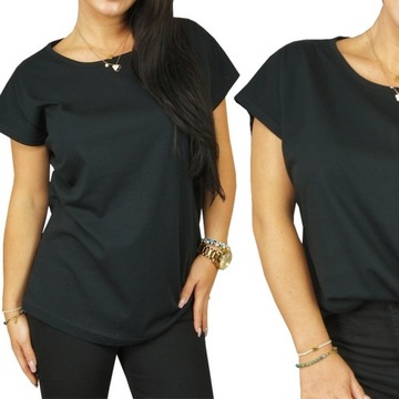 BLUZKA koszulka COTTON TSHIRT TOP GŁADKA BASIC 3XL