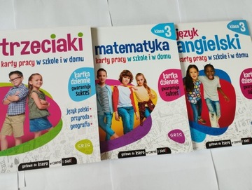 KARTY PRACY klasy 3 Matematyka Trzeciaki Angielski