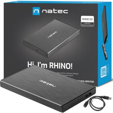 OBUDOWA KIESZEŃ NA DYSK SSD HDD 2.5''NATEC USB 3.0