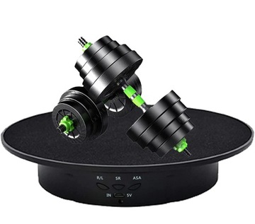 ПОВОРОТНЫЙ СТОЛ ЭЛЕКТРИЧЕСКАЯ ПОДСТАВКА USB 360° 20см
