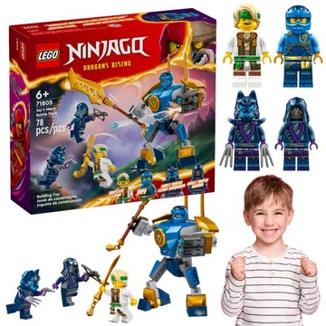 LEGO NINJAGO MECH ZBROJA OBRONNA JAYA + ZESTAW BITEWNY WOJOWNIKÓW