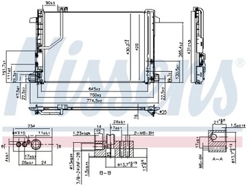 CHLADIČ KLIMA DB TŘÍDA C (W204) 07- /N NISSENS