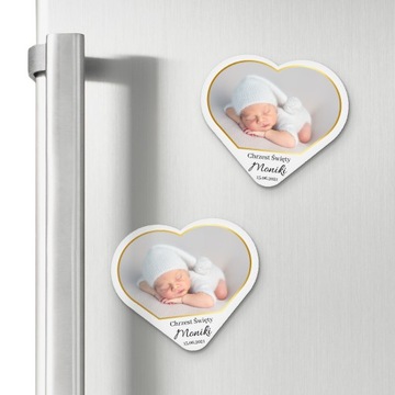 Благодарность гостям и Магниту «Сердечко для первого причастия».