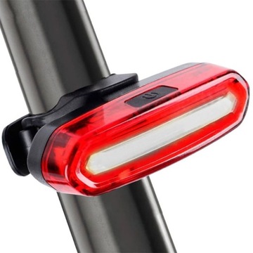 LAMPKA ROWEROWA NA ROWER TYŁ LED USB ŚWIATŁO TYLNIE OŚWIETLENIE ŚWIATEŁKO
