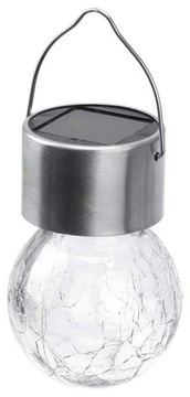 солнечный светильник, лампочка, цветное стекло, декор, микс цветов П-506