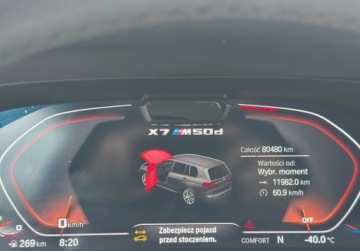BMW X7 SUV M 3.0 M50d 400KM 2020 BMW X7 M50D 400KM 2020r. xDrive Salon Polska F-Vat 23 3.0 Diesel 400KM, zdjęcie 11
