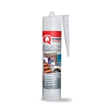 SILIKON UNIWERSALNY BRĄZOWY PRO 280 ml Qmar