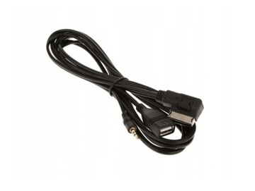 Kabel AUDI AMI MMI 2G MMI3G AUX 1,5m + USB do ładowania.