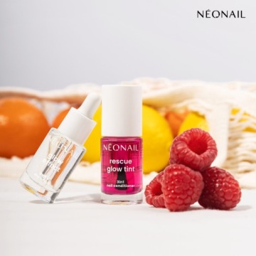 Кондиционер для ногтей с лаком NEONAIL RESCUE GLOW TINT 3IN1 GLAZED RASPBERRY
