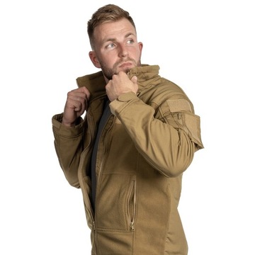 Polar bluza polarowa taktyczna rozpinana bez kaptura MFH Combat Coyote XL