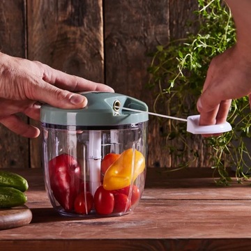 БОЛЬШОЙ РУЧНОЙ ИЗМЕЛЬЧИТЕЛЬ, ШРЕДЕР, ТРЕЗКА ДЛЯ ОВОЩЕЙ, ФРУКТОВ, ЛУКА