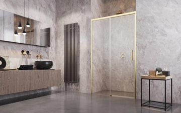 RADAWAY DOORS Idea Gold DWJ 140 ЛЕВАЯ, прозрачная