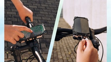 Крепкий силиконовый велосипедный держатель для телефона с GPS и блока питания.